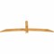 Ekena Millwork Bellingham Rough Sawn Timber Gable Bracket, Western Red Cedar, 84"W x 24"H x 2"D x 4"F, 7/12 Pitch GBW084X24X0204BEL00RWR - alternate 5